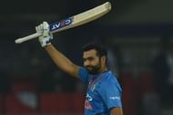 Rohit smashed 108 runs in boundaries against Sri Lanka